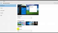 How to adjust desktop background picture in Windows 10