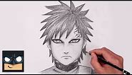 How To Draw Gaara | Naruto Sketch Tutorial