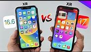 iOS 16.6 vs iOS 17 - iPhone XR vs iPhone XR Speed test + Comparison