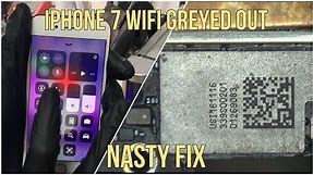 iPhone 7 Wifi Greyed Out Repair (Wifi-bluetooth Not Working)