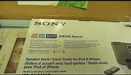 Sony Ipod Dock Unboxing