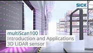 3D LiDAR sensor multiScan100 - Detects and localizes in various 3D applications