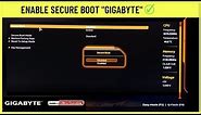 How to Enable Secure Boot in Bios Gigabyte✅