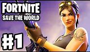 Fortnite: Save the World - Gameplay Walkthrough Part 1 - Stonewood (PC)