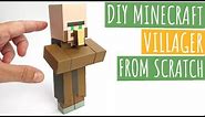 DIY Minecraft Villager From Scratch | Minecraft Papercraft Villager | Paper Crafts