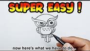 How to draw an owl meme | Super Simple Drawings