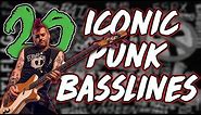 20 ICONIC Punk Bass Lines