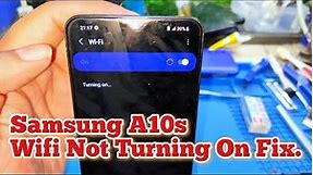Samsung A10s WiFi Not Turning On Fix | Samsung A10s WiFi And Bluetooth Problem Solution |