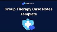 Group Therapy Case Notes