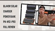 BLAVOR Solar Power Bank PN-W12-Pro, PD 18W QC3.0 Fast Charger 20000mAh, Full Review