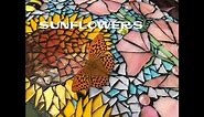No. 8 of 19, How to cut Sunflowers for a stained glass mosaic.