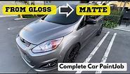 How to spray Matte Paint - complete Paint job from Gloss to Matte