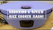 Shopee Multi Cooker - REVIEW AND UNBOXING Rice Cooker jenama JIASHI (PURPLE)
