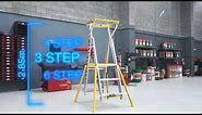 Bailey FS13999 Adjustable Platform Ladder 170kg Industrial