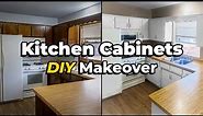 DIY Kitchen Cabinet Makeover - START TO FINISH