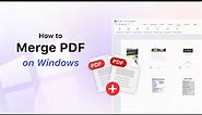 How to Merge PDF on Windows?