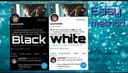 How to change Twitter background // how to change white into black in Twitter screen // dark mood