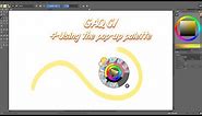 Krita's pop up palette and color picker