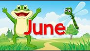 June | Fun Song for Kids | Month of the Year | Jack Hartmann