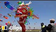 China’s annual kite festival takes off with 280-metre-long ‘dragon’ in the sky