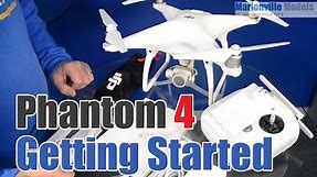 DJI Phantom 4 Getting Started Guide. Charging, Calibration, Activating, Flight Controls