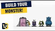 LEGO Monsters Inc BrickHeadz: Building Animation of Sulley, Mike & Boo! LEGO Disney MOC