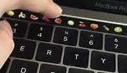 How to access the emoji keyboard on Mac Book Pro (touch bar)