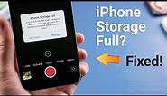 iPhone Storage Full? Free It Up Now! (2021)