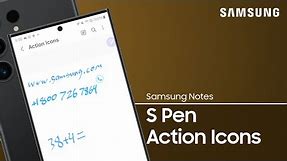 Use Action icons in the Samsung Notes app for speed and convenience | Samsung US