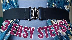 How to Sew a DIY Elastic Fashion Belt!