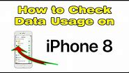 How to check data usage on iPhone 8