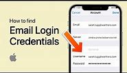 How To Check Email Password on iPhone