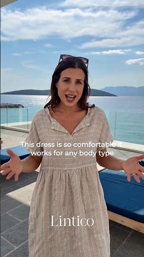 Premium Linen Midi Dress – Breathable & Timeless #Linticoshop