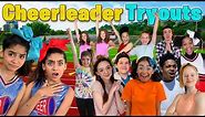 Cheerleader Tryouts - Funny Skit Collab : Nickelodeon, Disney Channel, TikTok, Brat | GEM Sisters