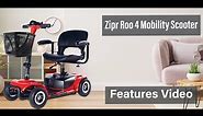 Zipr Roo 4 Wheel Mobility Scooter Features