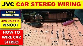 {499} JVC Car CD/ MP3 Player Wiring Connections, JVC Car Stereo KD-R716 CD Receiver
