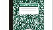 Amazon.com : Roaring Spring Composition Notebook, 5x5 Graph Ruled, 100 Sheets, 15# White Paper, 9.75"x7.75", Hard Board Green Marble Covers : Composition Notebooks : Office Products