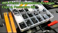 415 Pieces Car Retainer Clips & Fasteners Kit + 6 Pry Tools - PRECIVA