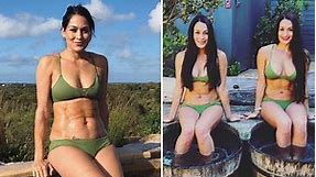 WWE stars Nikki and Brie Bella stun in matching bikinis as pair relax in Australia ahead of Super Show-Down