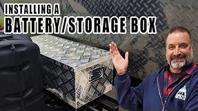 Installing a locking battery/storage box on the tongue of a travel trailer