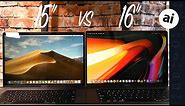 16-inch MacBook Pro vs 15-inch MacBook Pro Comparison