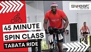 Free 45 Minute Spin Class | Burn up to 600 Calories with Tabata Drills & Power Surges