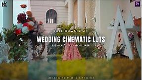5 FREE Wedding Color Luts | Wedding Cinematic Luts | Presets | Wedding Color Grading Premiere Pro