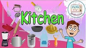 Kitchen vocabulary | utensils in the kitchen | kitchen words