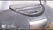 Overview of Sony CD Radio Cassette Recorder Boombox - CFD-S350SILVER