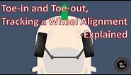 Toe-in and Toe-out, Wheel alignment Explained - How it works.