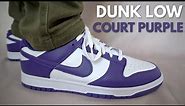NIKE DUNK LOW COURT PURPLE REVIEW & ON FEET - THESE ARE CLEAN