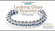 Looking Glass Bracelet- DIY Jewelry Making Tutorial by PotomacBeads