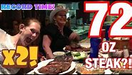 Molly Schuyler vs The Big Texan 72 oz steak challenge x 2