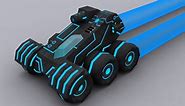 TRON laser tank render image